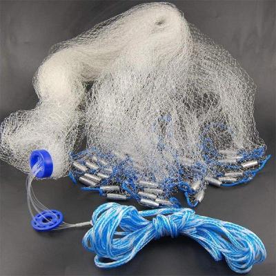 China Popular Monofilament Hand Fly Monofilament Fishing Net Knotless Net Throwing Nylon Fishing Cast Nets for sale