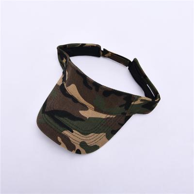 China Outdoor Activities 2021 Summer Sun Visor Hat Camouflage Sun Visor Adult Hat Custom High Quality Cotton Sun Visor Hat for sale