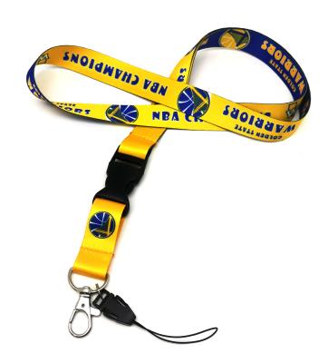 China Detachable heat transfer printing sublimation mobile phone lanyard, RPET material lanyard with buckle for sale