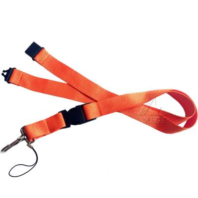 China office & Strap Lanyard With Phone String, RPET Material Sublimation School Supplies Press Clip Blank Plain Neck Lanyard for sale