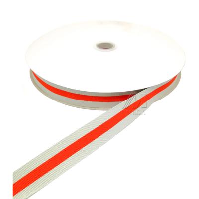 China Solid Color Ribbon Customize Colors Stripes Grosgrain Ribbon Wrapping Ribbon for sale