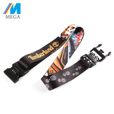 China Striped Logo PP Weaving Striped Belt Adjustable Polyester Suitcase Luggage Material Belt for sale