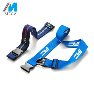 China Heat Transfer Printing Wholesale Polyester Luggage Scale Belt With Your Logo RPET Material Luggage Belt for sale