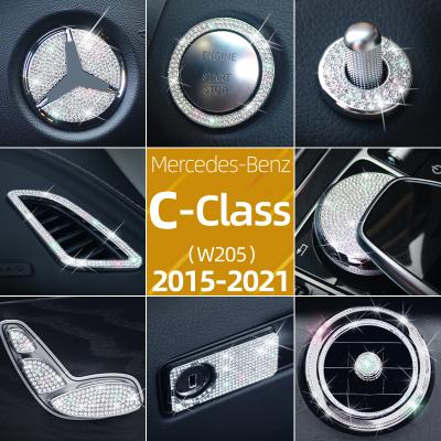 China C-class interior new car diamond new start button sticker rhinestone combination best-selling c-class interior kit for sale