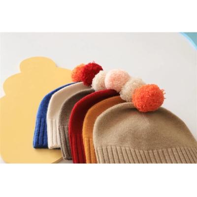 China HOT SALE Cashmere Newborn Baby Beanie Colorful Pure Cashmere Knit for Girl Boy for sale