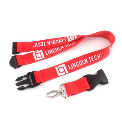 China Advertising Factory No Release Cheap Lanyard Print My Logo Minimum Order Price Security for sale