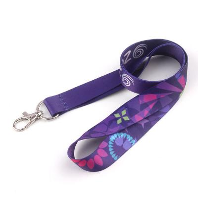 China Cheap Custom Polyester 2022 Lanyard With Single Hook Free Design Service for sale