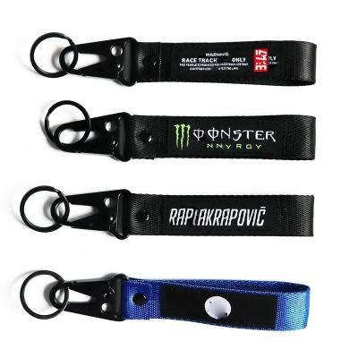 China Wrist Lanyard With Logo Custom Eagle Hook Custom Key Chain Polyester Shorts for sale