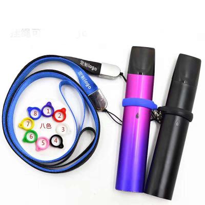 China 2022 Hot Advertising Fashion Vape Pen Holder Lanyard With Metal Ring Custom E Electronic Lanyard for sale