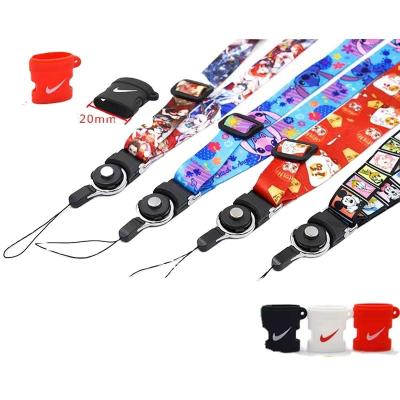 China Spray Pen Lanyard Tube Holder Neck Strap Lanyard With Advertising Fashion New Arrival Rubber Logo 2022 for sale