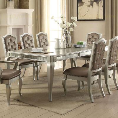 China Top American Wood Dining Set Modern Design Solid Wood Dining Table With Chairs Light Luxury Dining Table for sale