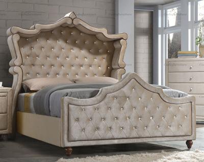 China China Factory Design Bedroom Furniture Canvas Adjustable Slipcover Bed Soft Set (Size) With Full Set Bedroom Furniture for sale