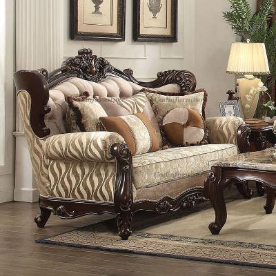 China Frame Style Solid Wood Solid Wood Sofa Factory Direct Sales European Sofas Fabric Frame Style Sofa Set Chenille Fabric Wrapped for sale