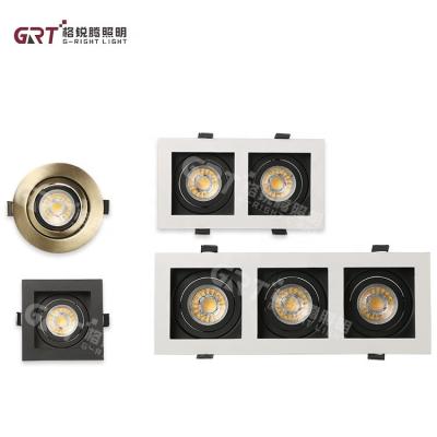 China Wholesale Price Dimmable Modern Indoor Lighting Zinc Alloy 3w GU10 LED Recessed Decoration Down Light for sale