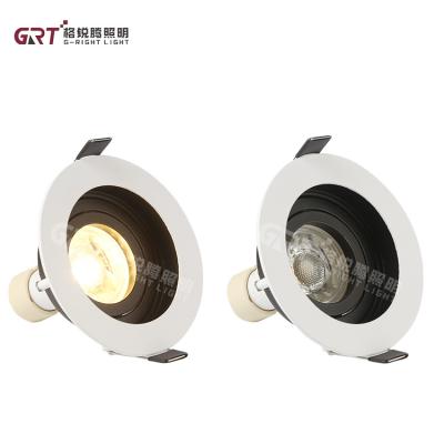 China Modern High Quality Zinc Alloy Round 3 Colors Square Adjustable Desk Angle Recessed 3watt LED Down Light for sale