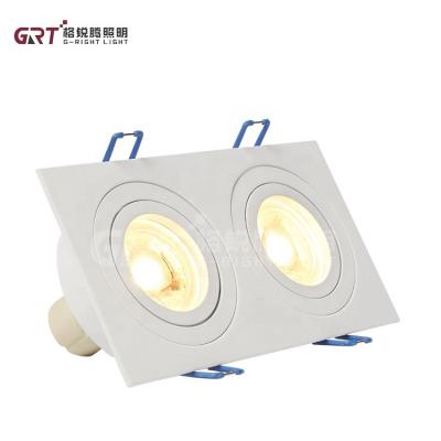 China Good Heat Dissipation Recessed Indoor Outdoor Mounted Downlight Aluminum GU10 Recessed Ceiling Light for sale