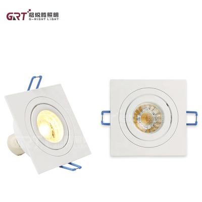 China High Durability Modern Unique Shape Aluminum MR16 Indoor Customizable Square LED Downlight for sale