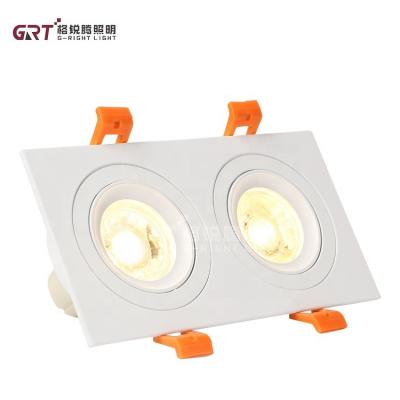 China Customizable Square Indoor Outdoor Mounted Modern 8w 18w MR16 G5.3 GU10 Wattage LED Downlight for sale