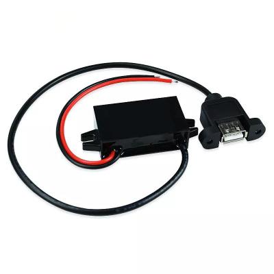 China Step Down Voltage USB Car Charger DC Converter 12V 5V To DC 8 - 35V Buck Module Step Down Power Regulator for sale