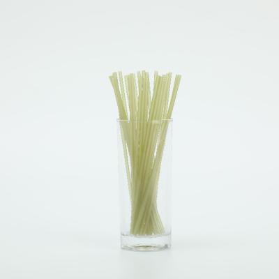 China Eco Friendly Natural Biodegradable Corn Drinking Straw Compostable Cocktail Rice Straws for sale