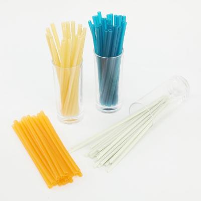 China Eco-Friendly Biodegradable Tubular Bagasse Bubble Tea Boba Wheat Rice Drinking Disposable Eco-Friendly Collapsible Straw for sale