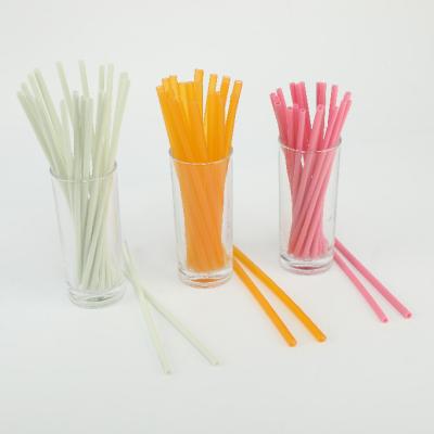 China 100Pcs/Bag Custom Eco-Friendly Disposable Drinking Straws Corn Starch Straws for sale