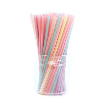 China Minimalist Popular universal style straws disposable plastic straws for milk tea drinking and hotel occasions for sale