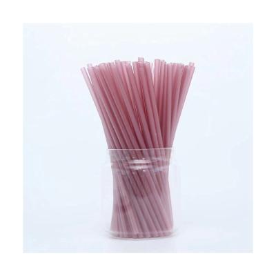 China Individually Wrapped Minimalist Disposable Degradable Cornstarch Straws With Oblique Mouth for sale