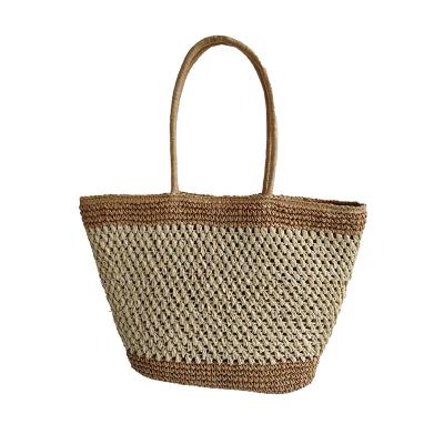 China Water Resistant Customization Fashionable Shopping Bag Eco Friendly Handmade Straw Beach Bag for sale