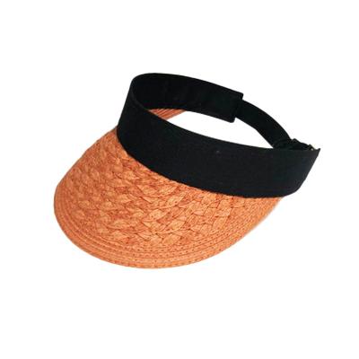 China Eco-friendly Summer Women Beach Hats virsor Protection hats Straw Hats For Cycling for sale