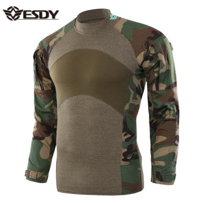 China Army Breathable Military Combat Long Sleeve Tactical Camouflage 6 Colors ESDY Outdoor Shirt for sale