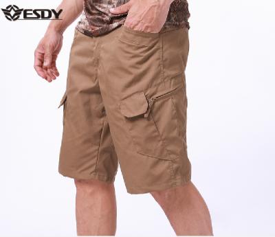 China Breathable Army Special Khaki Camouflage Factory Plaid ESDY TC 65/35 Military Tactical Shorts Shorts for sale