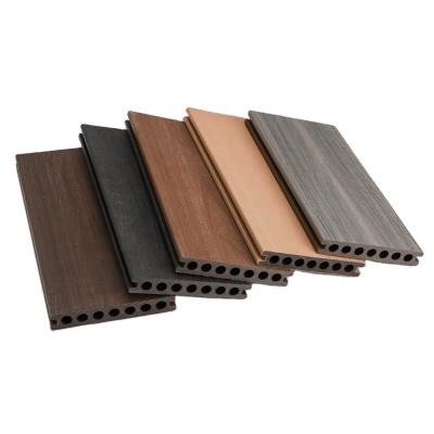 China Exterior Flooring WPC Wood Co-Extrusion WPC Exterior Waterproof Plastic Composite Decking New Style for sale