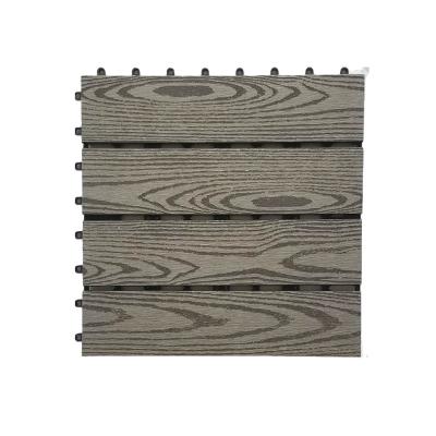 China Outdoor Furniture DIY WPC Flooring Anti Slip Composition Balcony Waterproof Outdoor Waterproof Wood Plastic Decking for sale