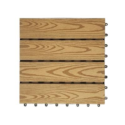 China New Style Outdoor Furniture DIY WPC Decking In Flooring Waterproof High Quality Wood Plastic Composition Wood Decking for sale