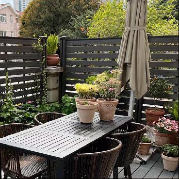 China Easily Assembled Factory Supply China Manufacturer Wood Plastic Industry Fencing Waterproof WPC Fence for sale