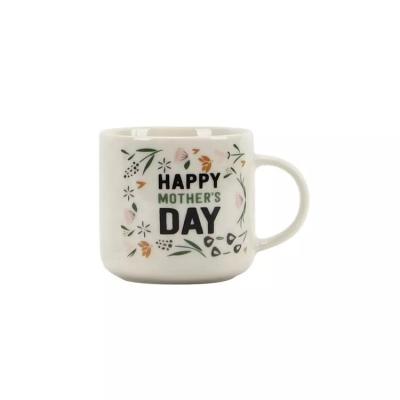 China Sustainable 12oz Ceramic Happy Mother's Day Mug For Mother Gift for sale