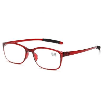 China Fashion resin frames tr90 fashion seniors eyewear reading glass factory simple hot slim ultralight men cheap custom for sale