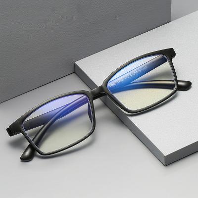 China Retro blue light frame 2022 new tr90 unisex blocking reading glass frames seniors men glass women eye wholesale optical square for sale