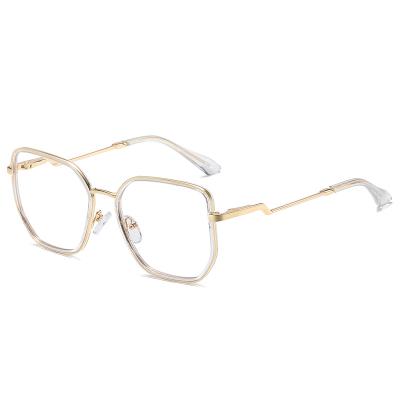 China Anti blue light blocking glasses 2022 new hot sale fashion luxury glasses frame light women TR90 round frameblue glass for sale