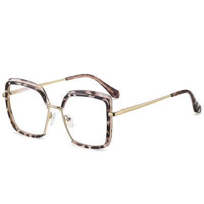 China Anti-blue light glasses 2022 luxury women glass new fashion anti glass spring frame blue light metal legs TR90 for sale