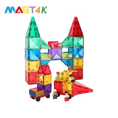 China Direct Wholesale Magic Toy Factory Magnet Builder Magnetic Building Tiles Stem Toys EN71,ASTM,CPSC,CE for sale