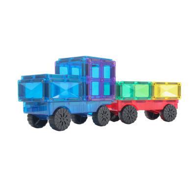 China 110 Piece Construction Toy Tiles Magnetic Building Block Diamond Series Magnet Construction Toy Set STEM for sale