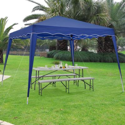 China Polyester Wholesale 2*2m Coating Steel Frame Sunshade Powered Outdoor Garden Gazebo Tents for sale