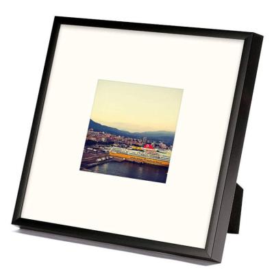 China Art Metal Wall Photo Strong Solid Wood Picture Frame New Eco-friendly Aluminum Black Color Collection for sale