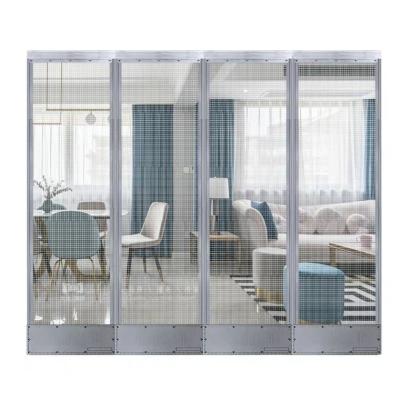 China Modern Automatic Closing Frame Screen Door Mesh Screen Door Magnetic Suction Door Curtain for sale