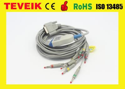 Chine Câbles d'électrocardiogramme de Nihon Kohden pour Cardiofax, 40Pin 12 canaux, câble de NK ECG à vendre