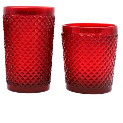 China Color Cup Tableware Cocktail Glass Drinking Glass Mug Tumbler For Beer Clear And Color for sale