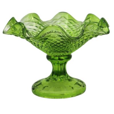 China Viable clear and color of tableware cocktail glass dessert glass ice cream bowl for sale