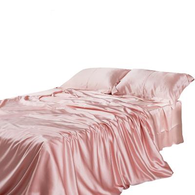 China LOGO Plain Quilt Cover Custom Made Pure Silk Fitted Sheet 100% New Simply 2022 Bedspread Wholesale Bulk for sale